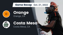Recap: Orange  vs. Costa Mesa  2022