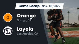 Recap: Orange  vs. Loyola  2022