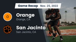 Recap: Orange  vs. San Jacinto  2022