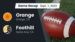 Recap: Orange  vs. Foothill  2023
