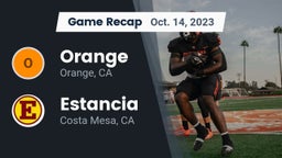 Recap: Orange  vs. Estancia  2023