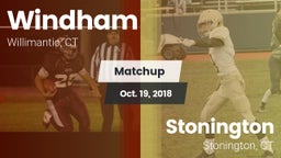 Matchup: Windham vs. Stonington  2018