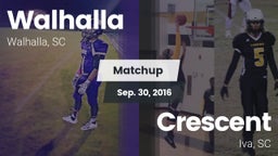 Matchup: Walhalla vs. Crescent  2016
