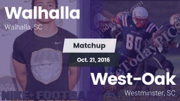 Matchup: Walhalla vs. West-Oak  2016