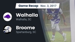 Recap: Walhalla  vs. Broome  2017