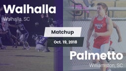 Matchup: Walhalla vs. Palmetto  2018