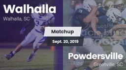 Matchup: Walhalla vs. Powdersville  2019