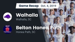 Recap: Walhalla  vs. Belton Honea Path  2019