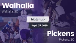 Matchup: Walhalla vs. Pickens  2020