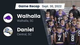 Recap: Walhalla  vs. Daniel  2022