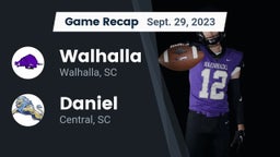 Recap: Walhalla  vs. Daniel  2023