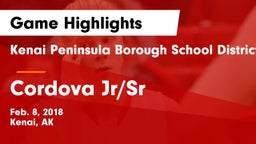 Kenai Peninsula Borough School District  vs Cordova Jr/Sr  Game Highlights - Feb. 8, 2018