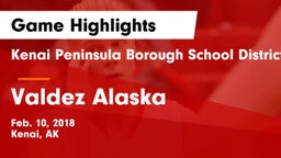 Kenai Peninsula Borough School District  vs Valdez Alaska Game Highlights - Feb. 10, 2018