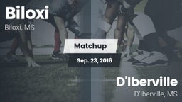 Matchup: Biloxi vs. D'Iberville  2016