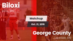 Matchup: Biloxi vs. George County  2016