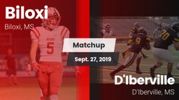 Matchup: Biloxi vs. D'Iberville  2019