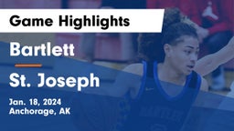 Bartlett  vs St. Joseph  Game Highlights - Jan. 18, 2024