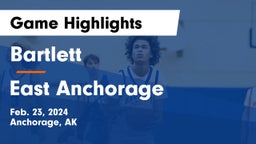Bartlett  vs East Anchorage  Game Highlights - Feb. 23, 2024
