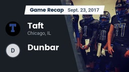 Recap: Taft  vs. Dunbar  2017