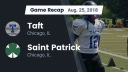 Recap: Taft  vs. Saint Patrick  2018