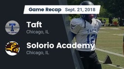 Recap: Taft  vs. Solorio Academy 2018