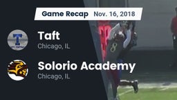 Recap: Taft  vs. Solorio Academy 2018