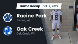 Recap: Racine Park  vs. Oak Creek  2022