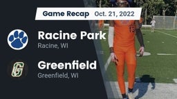 Recap: Racine Park  vs. Greenfield  2022