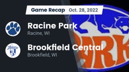 Recap: Racine Park  vs. Brookfield Central  2022