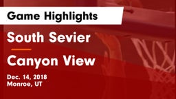 South Sevier  vs Canyon View  Game Highlights - Dec. 14, 2018