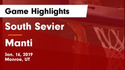 South Sevier  vs Manti  Game Highlights - Jan. 16, 2019