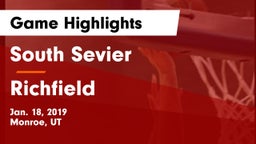 South Sevier  vs Richfield  Game Highlights - Jan. 18, 2019