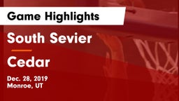 South Sevier  vs Cedar  Game Highlights - Dec. 28, 2019