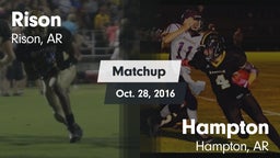 Matchup: Rison vs. Hampton  2016