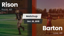 Matchup: Rison vs. Barton  2018