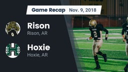 Recap: Rison  vs. Hoxie  2018