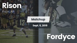 Matchup: Rison vs. Fordyce 2019