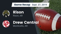 Recap: Rison  vs. Drew Central  2019