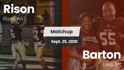 Matchup: Rison vs. Barton  2020