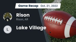 Recap: Rison  vs. Lake Village 2022