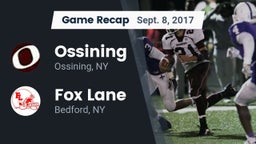 Recap: Ossining  vs. Fox Lane  2017