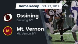 Recap: Ossining  vs. Mt. Vernon  2017