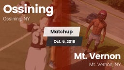 Matchup: Ossining vs. Mt. Vernon  2018
