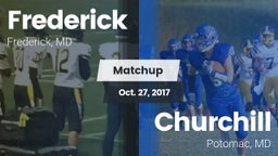 Matchup: Frederick vs. Churchill  2017