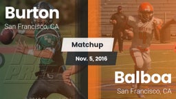 Matchup: Burton vs. Balboa  2016