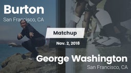 Matchup: Burton vs. George Washington   2018