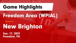 Freedom Area  (WPIAL) vs New Brighton  Game Highlights - Jan. 17, 2023