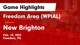 Freedom Area  (WPIAL) vs New Brighton  Game Highlights - Feb. 10, 2023