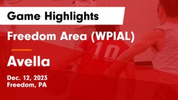 Freedom Area  (WPIAL) vs Avella  Game Highlights - Dec. 12, 2023