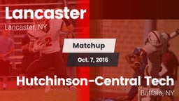 Matchup: Lancaster vs. Hutchinson-Central Tech  2016